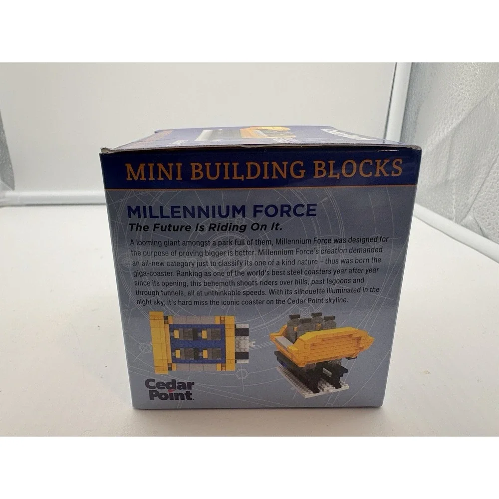 Cedar Point Millenium Force & Magnum XL building blocks front and trailing car